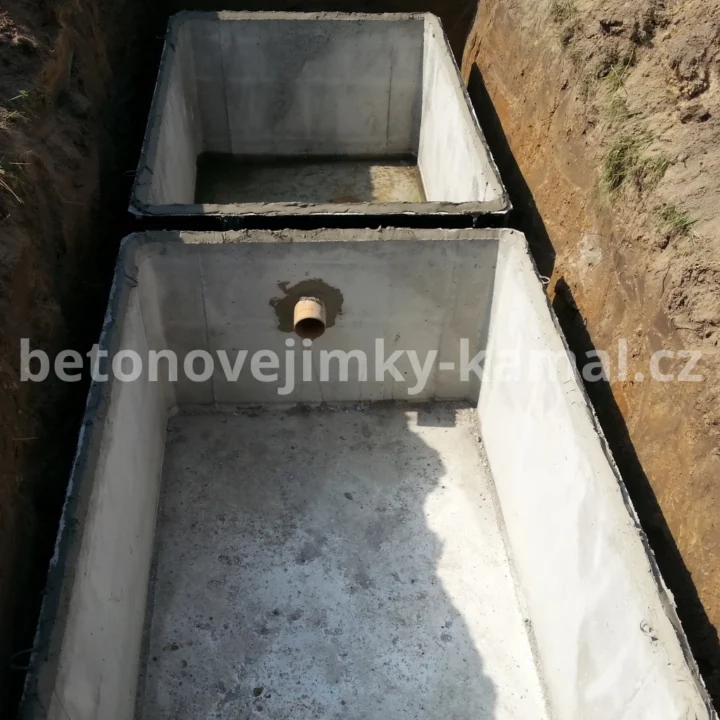 Vícekomorova jímka 28m³ - spojeno vedle sebe 14m³+14m³ - Obrázek 3