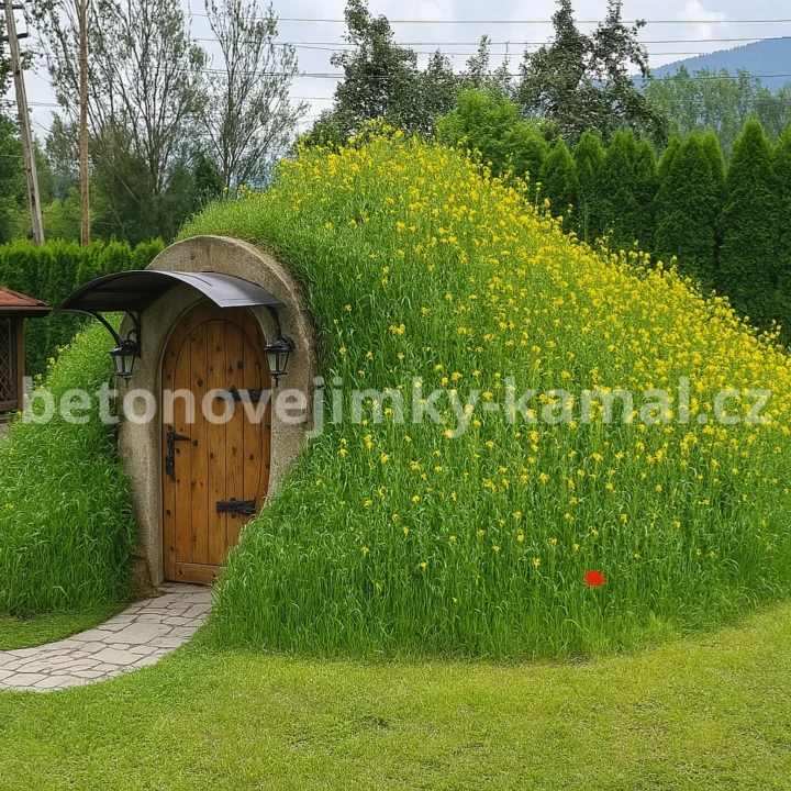 Betonová předsíň šikmá – prefabrikovaný vstup se schody do sklepa - Obrázek 5