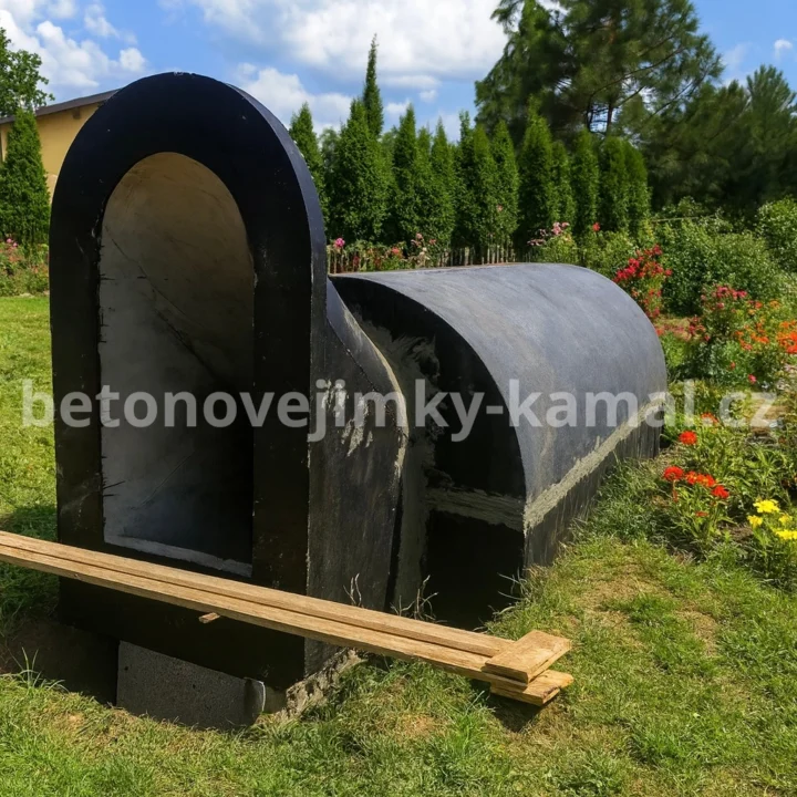 Betonová předsíň šikmá – prefabrikovaný vstup se schody do sklepa - Obrázek 6