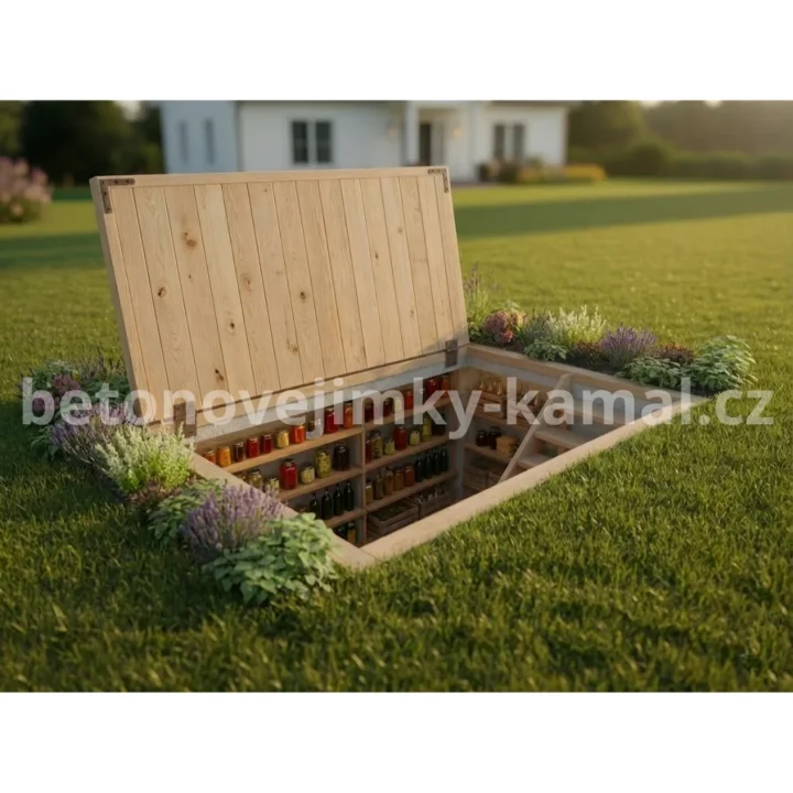 Betonový sklep s plochou střechou a vstupem shora – (300x240x212cm) - Obrázek 7