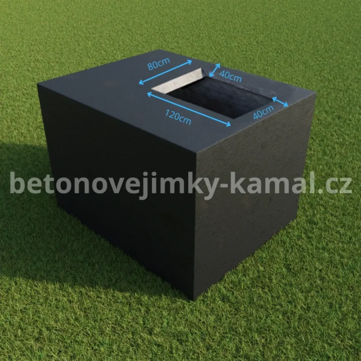 Betonový sklep s plochou střechou a vstupem shora – (300x240x212cm) - Obrázek 2