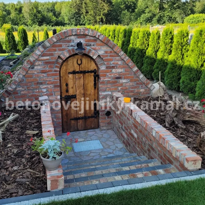 Betonová předsíň šikmá – prefabrikovaný vstup se schody do sklepa - Obrázek 10