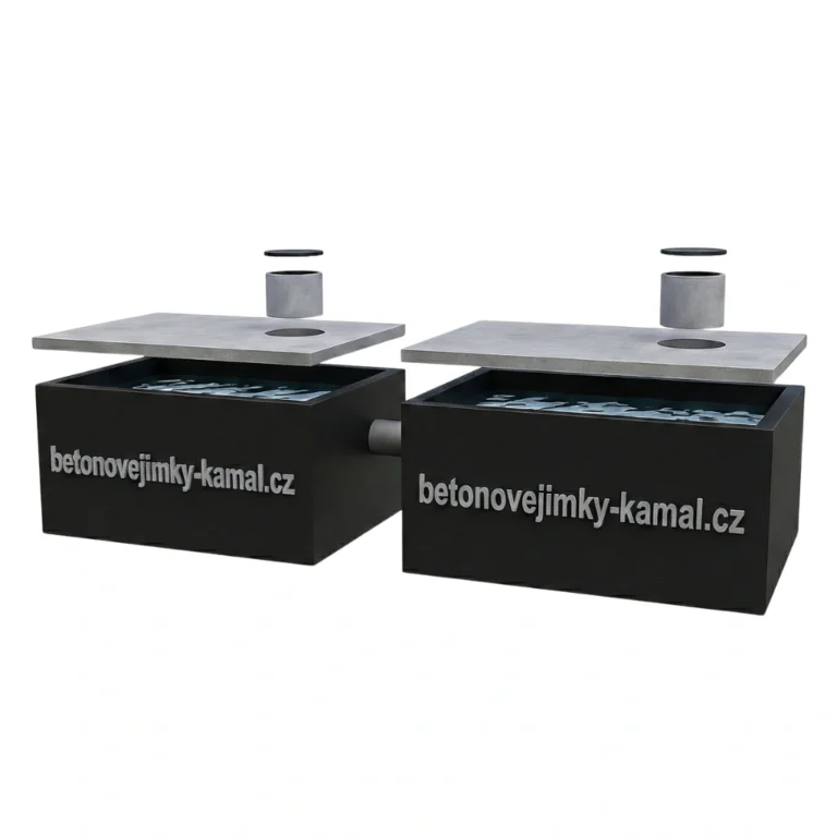 Vícekomorové betonové - spojeno vedle sebe