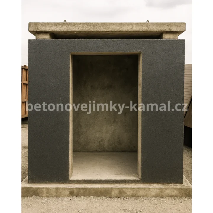 Betonový sklep s plochou střechou a vstupem na kratší straně – (300x240x212cm) - Obrázek 4