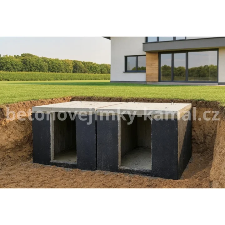 Betonový sklep s plochou střechou a vstupem na kratší straně – (300x240x212cm) - Obrázek 7