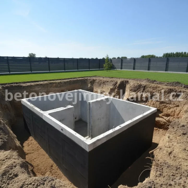 Betonový sklep s plochou střechou a vstupem na delší straně – (300x240x212cm) - Obrázek 3