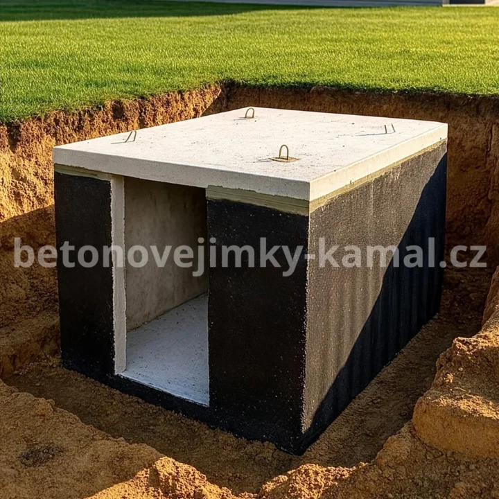 Betonový sklep s plochou střechou a vstupem na kratší straně – (300x240x212cm) - Obrázek 5