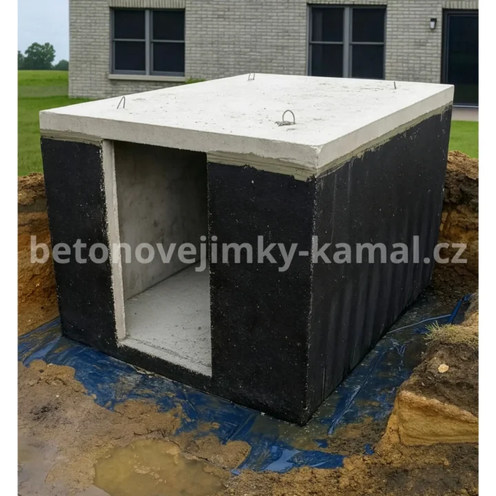 Betonový sklep s plochou střechou a vstupem na kratší straně – (300x240x212cm) - Obrázek 3